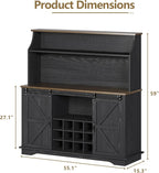 55 Inch Farmhouse Coffee Bar Cabinet - Image 2