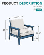 SERWALL HDPE Outdoor Couch Set of 2 - Image 2
