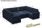 Belffin Modular Sectional Sleeper Sofa Bed - Image 2