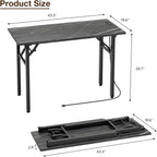 TEMI Small Computer Desk Folding Table - Image 3