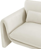 Meridian Furniture 199Cream-C Sloan Collection Modern | Contemporary Velvet - Image 13