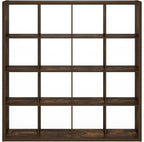 Furinno Cubicle Book Shelf, 16-Cube Bookshelf, Extra Thick Frame Reversible - Image 9