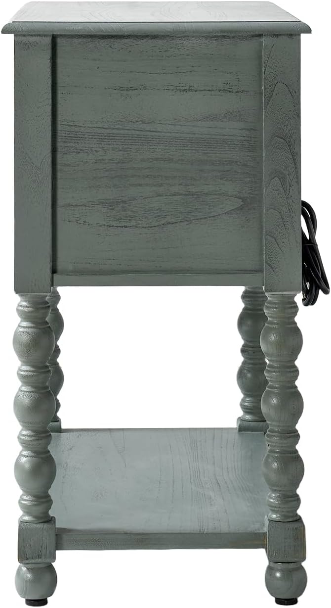 HULALA HOME Farmhouse Storage End Table - Image 9
