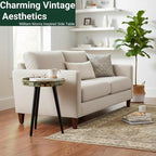 Small Round Side Table Vintage Floral - Image 7