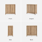 mopio Brooklyn Fluted Storage Cabinet, Modular Accent Buffet Sideboard - Image 8