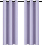 Yakamok Room Darkening Curtains 42x72 inch Length Lilac-Living Room | 2 panels by Yakamok