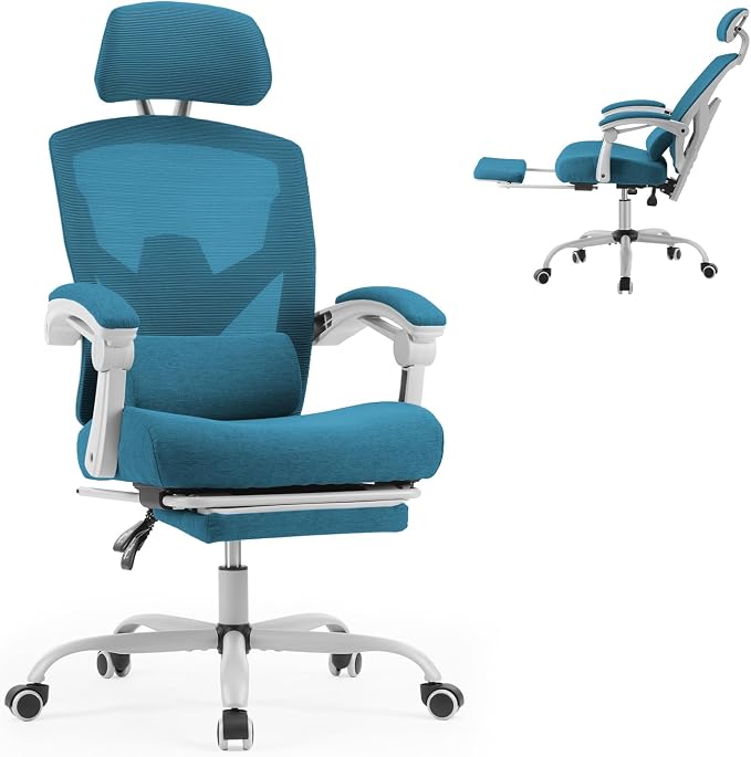 Sweetcrispy Office Computer Desk Chair, Ergonomic High-Back Mesh Rolling Work by Sweetcrispy