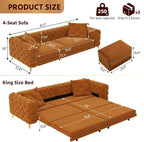 97.7" Convertible Queen Sleeper Sofa - Image 2