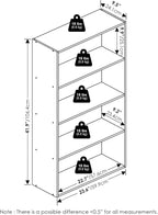 Furinno Jaya Book Shelf, 4-Tier Book Shelf, Bookcase - Image 2