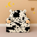 QIUODO Toddler Chair with Faux Rabbit Fur – 2-in-1 Foldable Kids Couch - Image 7