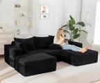 105" Convertible Sectional Couch - Image 6