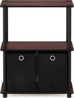Furinno TURN-N-TUBE Storage Shelves, 3-Tier Toolless Book Shelf - Image 6