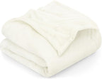 Utopia Bedding Ultra Soft Fleece Bed Blanket Full Size Ivory | Microfiber Plush by UTOPIABEDDING