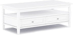 SIMPLIHOME Warm Shaker Solid Wood Transitional-Style 48-inch Wide Coffee Table - Image 4