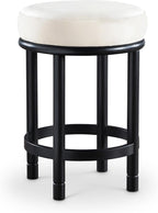Meridian Furniture 977Cream-C Monette Collection Art Deco Counter Stool by MeridianFurniture
