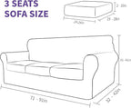 ZNSAYOTX 4 Piece Sofa Covers for Living Room Anti Slip Stretch Couch Covers for - Image 6