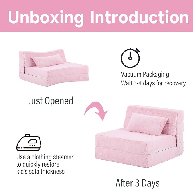 Tiita Convertible Folding Kids Sofa Bed - Image 8