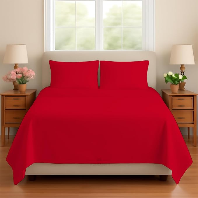 Sleeper Sofa Bed Sheet, 100% Cotton 400 Thread Count, 4 Piece Set, Deep Pocket by BeyondWhatYouSee
