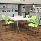 Flash Furniture HERCULES Series 5 Pack 880 lb. Capacity Green Ultra-Compact by FlashFurniture