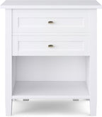 SIMPLIHOME Warm Shaker Bedside Table - Image 5