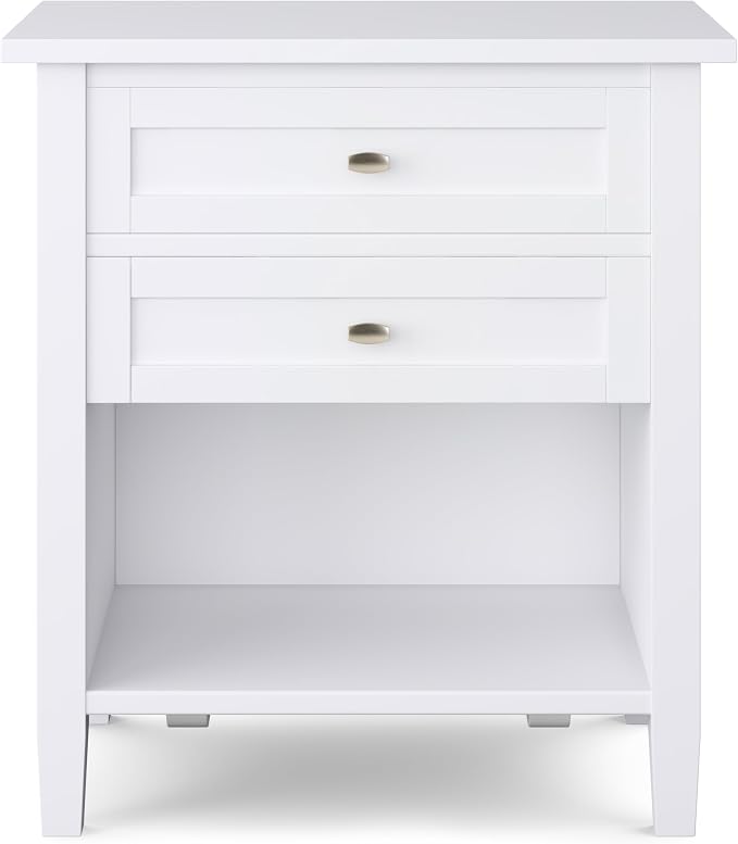 SIMPLIHOME Warm Shaker Bedside Table - Image 5