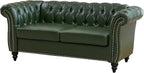 LEVNARY Chesterfield Loveseat, 2 Seater Tufted Couch - Image 9