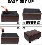 CAROLMADE Small Foot Stool Ottoman Footstool - Image 7