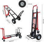 Suzhi Convertible Hand Truck Dolly Cart Heavy Duty/with 4 Wheels, Industrial - Image 3