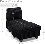 Belffin Modular Sectional Storage Chaise Module - Image 2