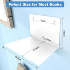 Fentec Invisible Floating Bookshelf, Wall Mounted Floating Bookshelves - Image 3