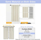 Simplebrand Ava Light Beige Light Filtering Curtains - Image 9