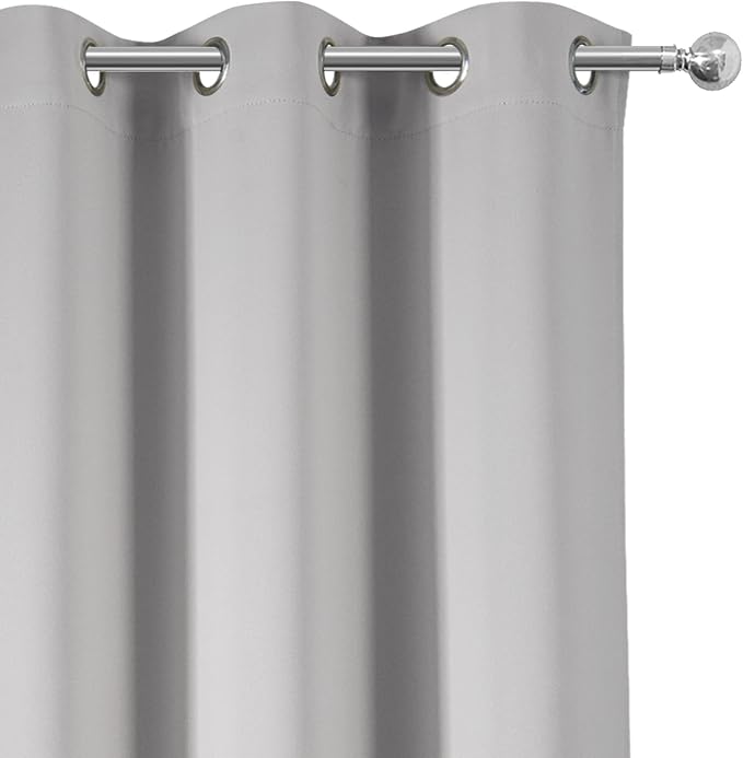 Light Grey Thermal Blackout Curtains/42 x 72 Inch/Set of 2 Panels Room - Image 7