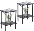 Apicizon 2 Tier End Table Set of 2, Small Side Table by APICIZON