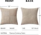 MIULEE Taupe Decorative Throw Pillow Covers - Image 6