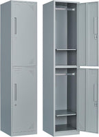 Metal Locker for Home, Dressing Room, Lockable Locker Cabinet by Anxxsu
