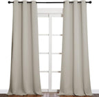 NICETOWN Room Darkening Curtain Panels 90 inches Long, Privacy Draperies - Image 2