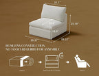 ohllob Middle Back for Cloud Sectional Couches Living Room - Image 2
