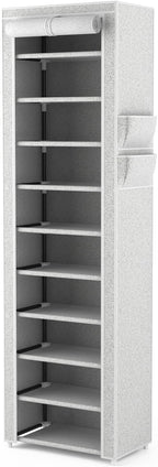VTRIN Vertical Narrow Shoe Rack Organizer Tall Shoe Rack - Image 8