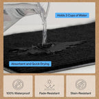 GORILLA GRIP Waterproof Traffic Guard Door Mat, 2 Pack Indoor Outdoor Durable - Image 5