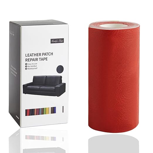 Leather Repair Tape kit Self Adhesive Patch Retro Orange 4x60 inch Heavy Duty by Cindy%27s+Tape