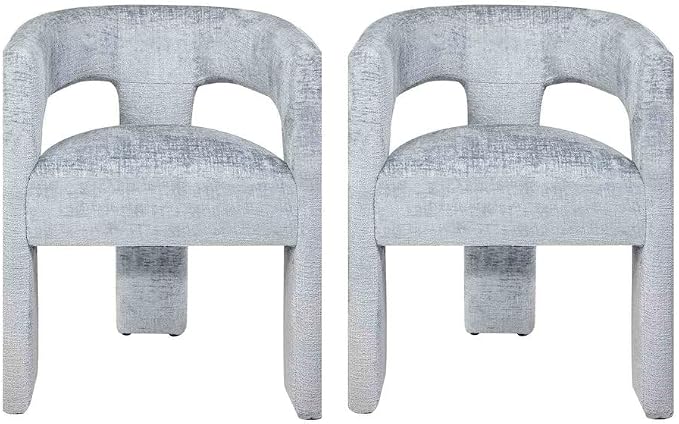 Jofran Gwen Jacquard Upholstered Accent Chair, Modern Luxury Plush Sculptural by Jofran+Inc.