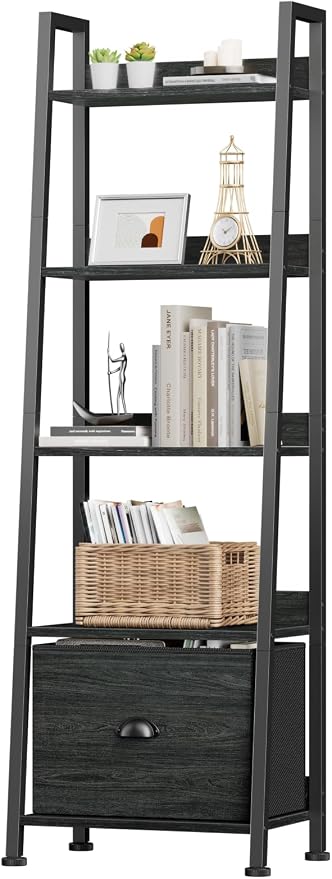 Furologee Ladder Shelf, Ladder Bookshelf by Furologee