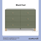 Storkcraft California 6-Drawer Double Dresser - Image 5