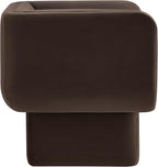 Modway Tate Performance Velvet Accent Chair in Chocolate Brown - Image 6