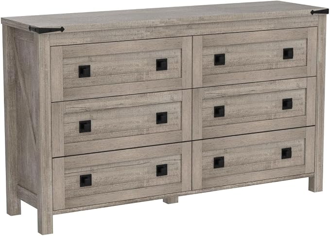 T4TREAM Farmhouse 6 Drawers Dresser - Image 4