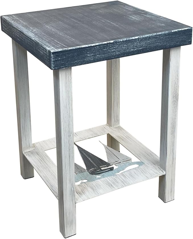 Furniture Barn USA Cottage and Nautical Square End Table by FurnitureBarnUSA