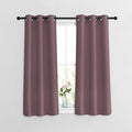 NICETOWN Blackout Dry Rose Curtains 48 inch Length by NICETOWN