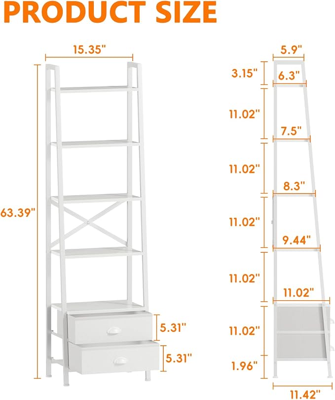 Furologee 5-Tier Ladder Shelf - Image 3