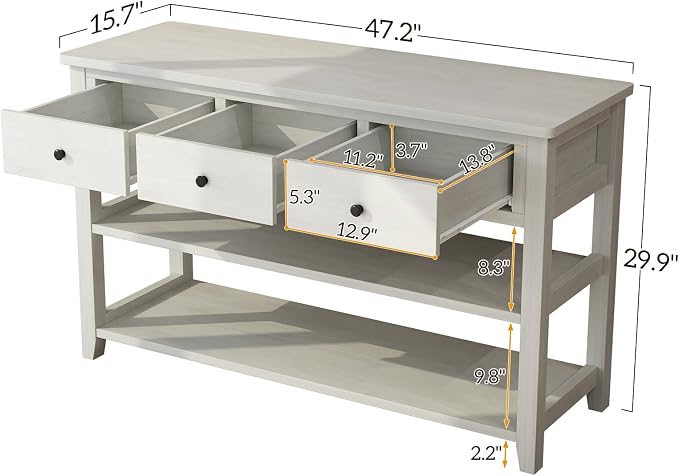 Karl home Console Table Entryway Desk, Sofa Side Table - Image 2
