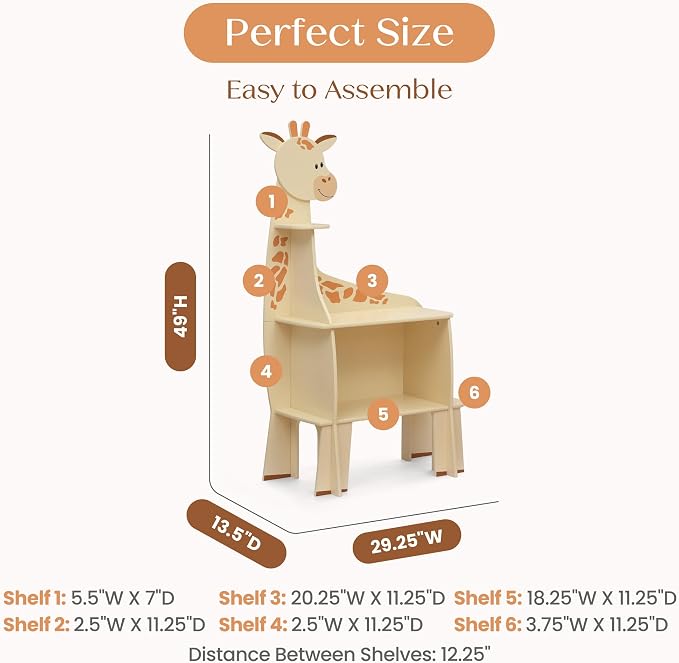 Delta Children Giraffe Bookcase - Image 3